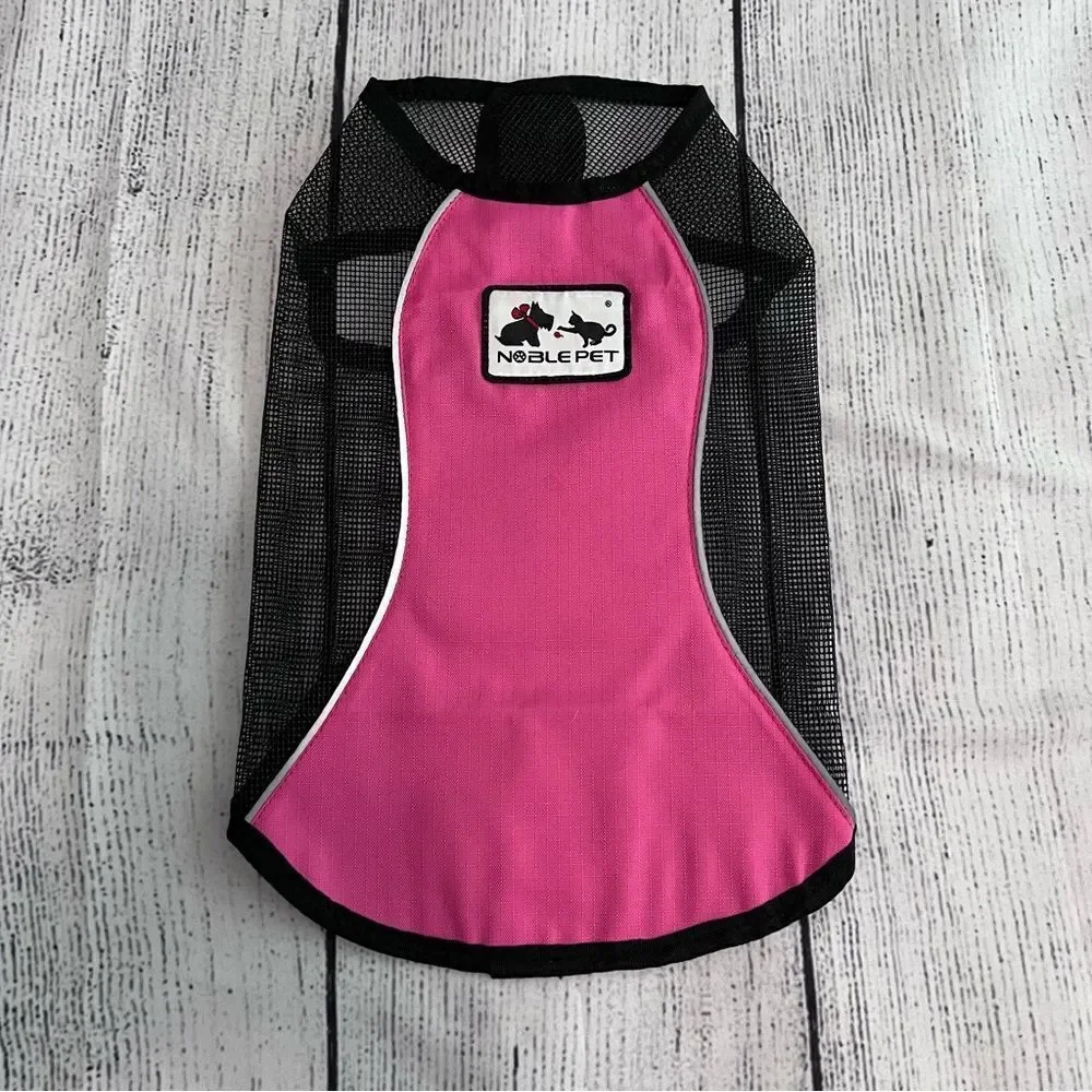 Noble Pet Pink & Black Dog Mesh Jacket Vest  NEW!